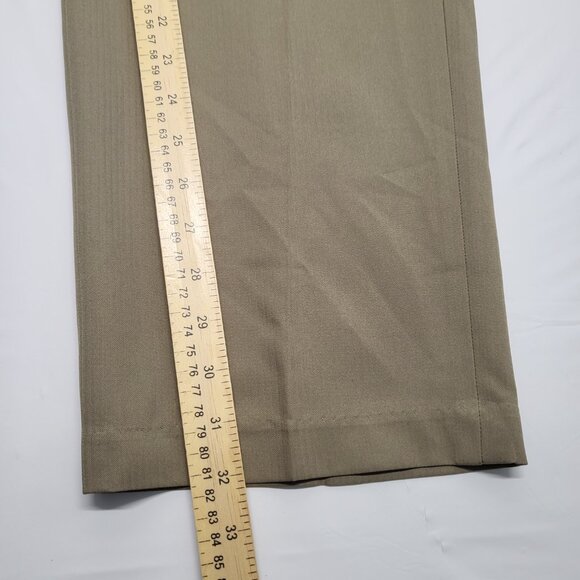 Haggar Q Mens Dress Pants 36 X 32 Straight Leg Polyester Beige - Picture 14 of 16